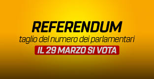 Referendum Costituzionale 29 Marzo 2020